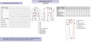 Costum barbati slim fit Dylan talia 0