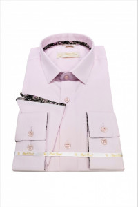 camasa slim fit roz