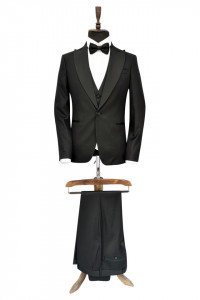 Smoking negru slim fit