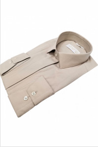 Camasa bej slim fit