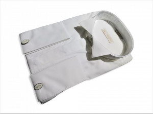 camasa crem ceremonie slim fit