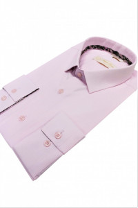 camasa slim fit roz