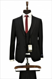 Costum slim fit negru