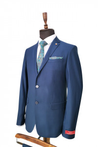 Costum albastru slim fit
