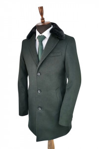 Palton barbati verde inchis