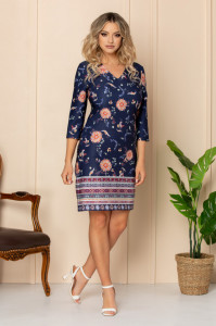 Rochie de zi bleumarin