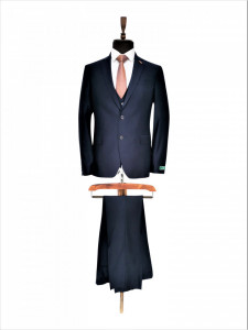 Costum bleumarin slim fit