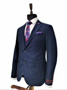 Costum bleumarin slim fit