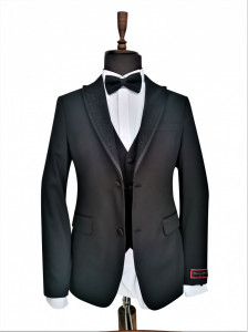 smoking negru slim fit
