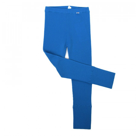 Colanti Rib lână merinos - Ibiza blue