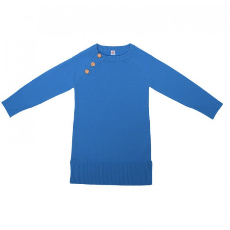 Rochie lână merinos - Ibiza blue