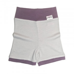 Pantaloni scurți lână merinos - Pearl Grey