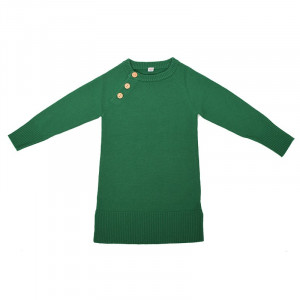 Rochie lână merinos - Green Grass