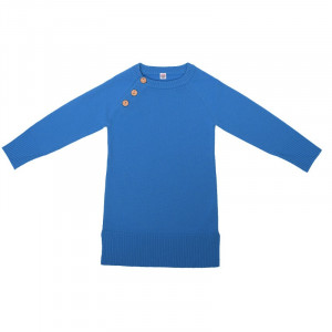 Rochie lână merinos - Ibiza blue