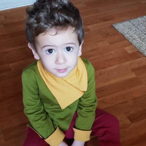 Cardigan dublat reversibil lână merinos extrafină