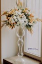 Vaza din sticla transparenta Alexandra H 70 cm
