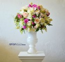 Cupa din sticla alba Elysium H 28 cm