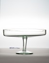 Platou sticla cu picior H 12 D 20