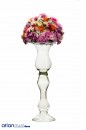 Vaza din sticla transparenta Alexandra H 70 cm