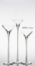 Set 3 cupe sticla Martini FUN H 33-39-45cm