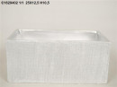 Vas ceramic argintiu 25x12.5xH10.5 cm