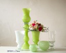 Vaza din sticla verde Alexandra H 65 cm