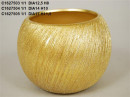 Vas ceramic auriu d 18 cm