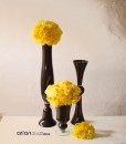 Vaza inalta din sticla neagra Ina H 80 cm