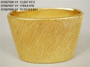 Vas ceramic auriu L13.5 cm