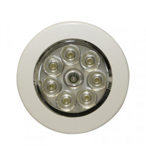 ECCO EW0220 Mini luz de cortesia circular con bisel blanco d