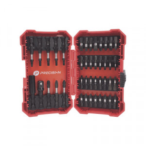 PRECISION PSTC01001 Juego de 42 Puntas para Taladro Estuche