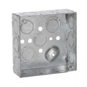 RACO HUB189 Caja Cuadrada Galvanizada de 4 x 4" profundidad