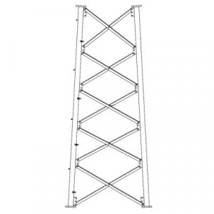 ROHN SSV6N62 Seccion 6 Base para Torre Autosoportada linea S