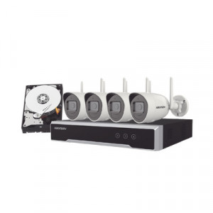 HIKVISION NK42W0H1TWDD Kit IP Inalambrico 1080p / NVR 4 Cana