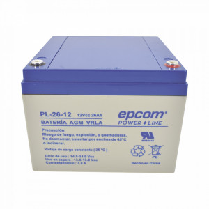 Pl2612 Epcom Powerline Bateria Con Tecnologia AGM/