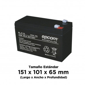 Pl712 Epcom Powerline Bateria AGM / VRLA / 12 Vcd