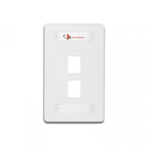 SIEMON 10GMXFPS0202 Placa de Pared Modular 10G MAX de 2 Sali