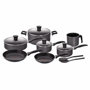 TEFAL A730SA75 Bateria Family Cook en Negro de 13 Piezas