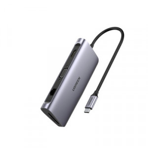UGREEN 40873 HUB USB-C a 3 USB 3.0 / HDMI 4K30Hz / RJ45 ( Gi