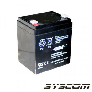 Wp4512p Syscom Bateria De Respaldo A 12 Vcd / 4 Ah. Wp-45-12-p