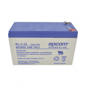 EPCOM POWERLINE PL712 Bateria de respaldo de equipo electron