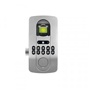 Lockpro2c Accesspro Chapa Cromada Con Lector De Huella Y Teclado.