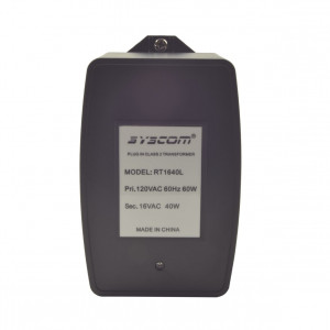 Rt1640l Syscom Transformador 16 Vca 40 VA. Cuenta