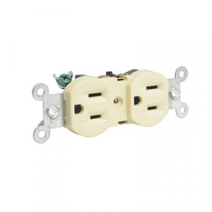 SURTEK SYS136400 Contacto duplex tapa marfil base negra 15A