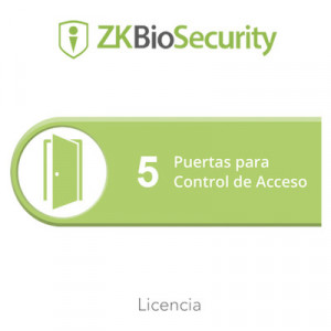 ZKTECO ZKBSAC5 Licencia para ZKBiosecurity permite gestionar