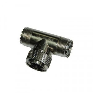 Arf1011nd Syscom Adaptador T AMPHENOL De Doble UHF