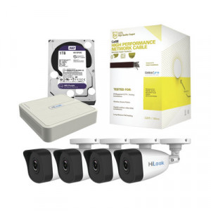 HiLook by HIKVISION KHL4B1TB Kit IP 4 Megapixel / NVR de 4 C