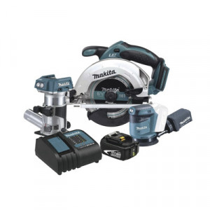 MAKITA DLX3165ST Kit Inalambrico De Carpinteria Sierra Circu