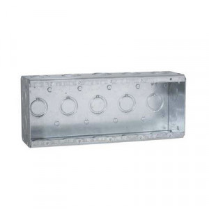RACO HUB694 Caja de 5 Gang/Profundidad 2 1/2"/19 Entradas 1/