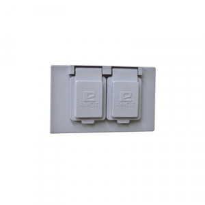 RAWELT TR0611 Tapa rectangular duplex horizontal con contrat